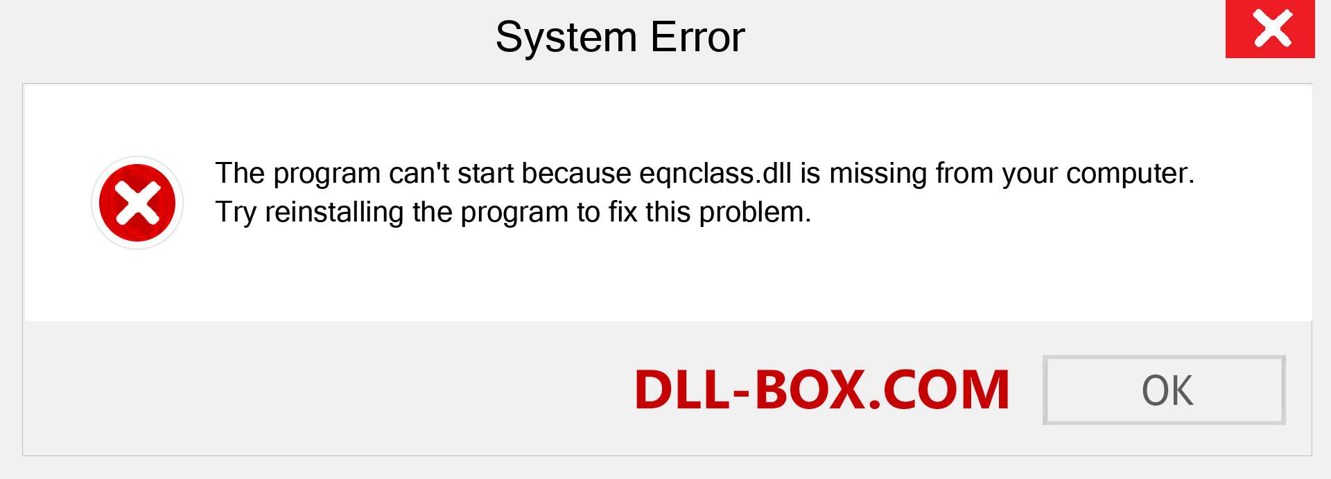  eqnclass.dll file is missing?. Download for Windows 7, 8, 10 - Fix  eqnclass dll Missing Error on Windows, photos, images