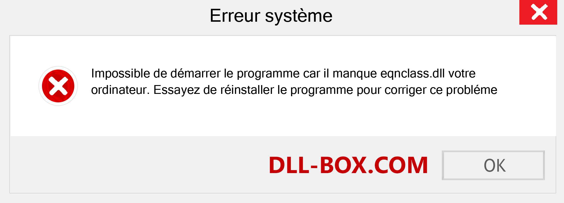 Le fichier eqnclass.dll est manquant ?. Télécharger pour Windows 7, 8, 10 - Correction de l'erreur manquante eqnclass dll sur Windows, photos, images